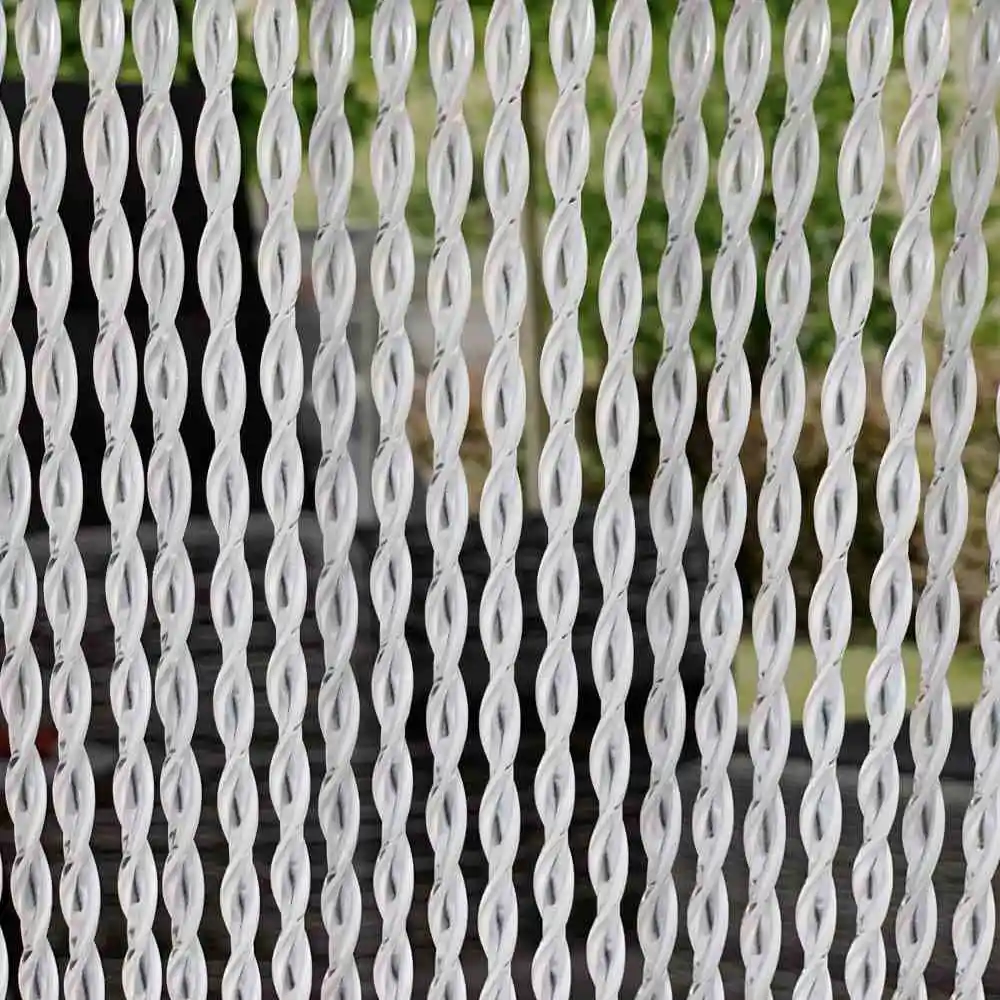 Türvorhang PIEMONTE transparent/weiß 100x230cm