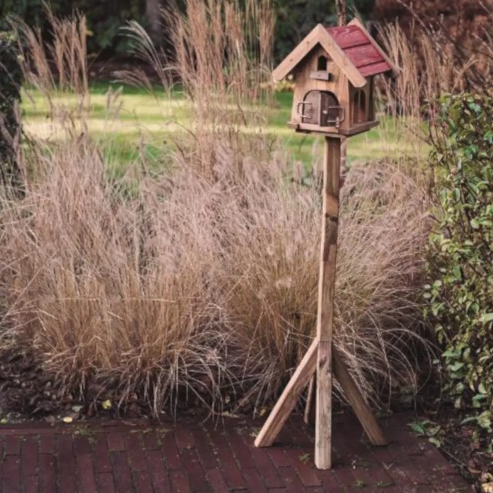 Vogelhäuser | Vogelhaus Max mit Ständer aus Holz...