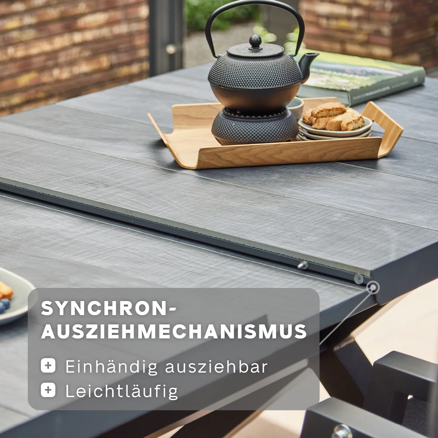 Gartentisch | Ausziehtisch Sincro 200/260x100cm | ...