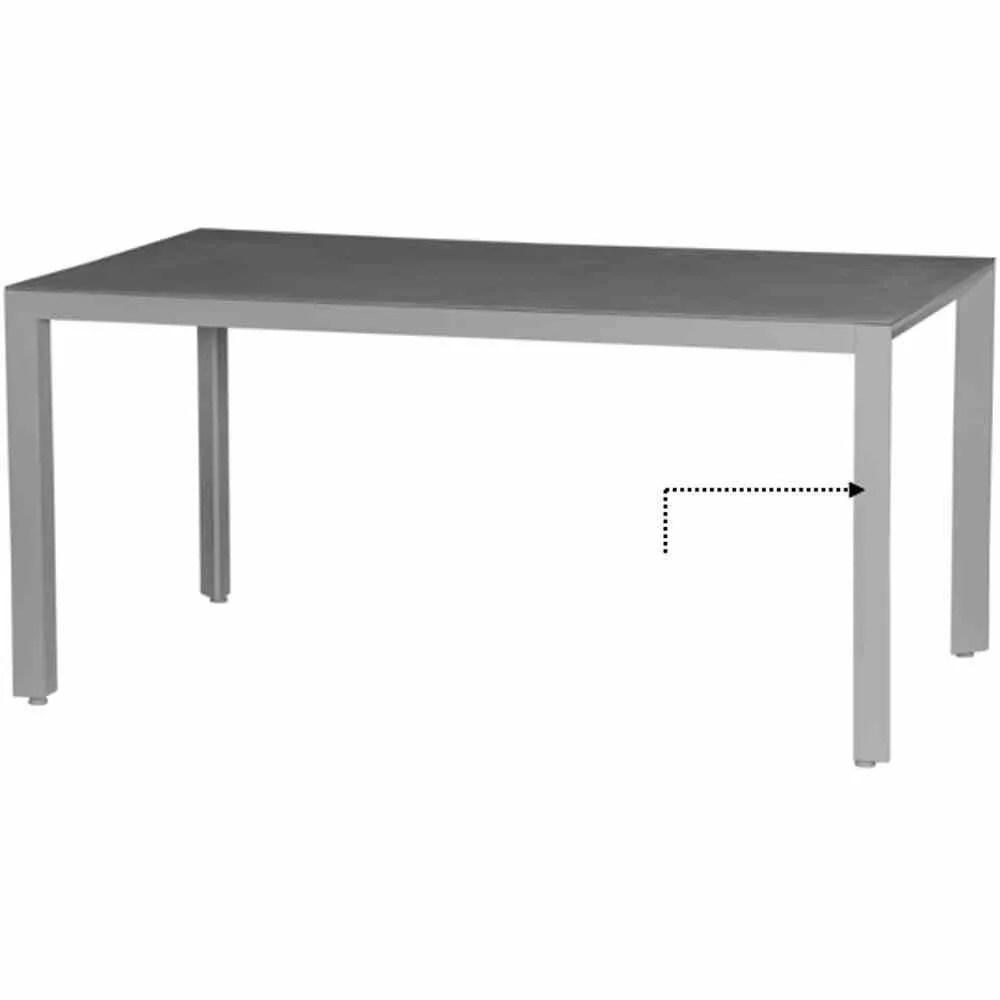 Ersatzteile | Tischbein graphit Ricon Tisch 160x90...