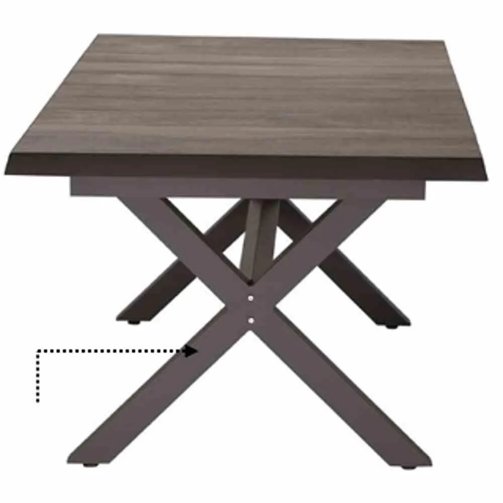 Ersatzteile | Tischbein in X-Form Sincro Tisch | S...