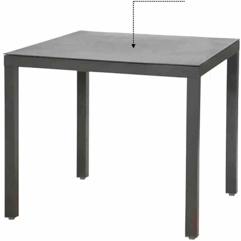Tischplatte anthrazit zu Universaltisch 90x90 cm